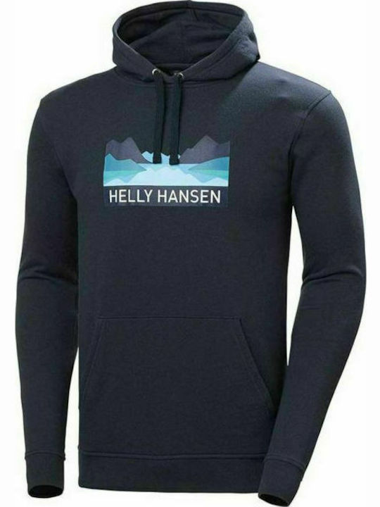 Helly Hansen Nord Men's Sweatshirt with Hood and Pockets Navy