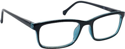 Eyelead E143 Men's Reading Glasses +2.25 Black/Blue E143 E 143 Ε 143