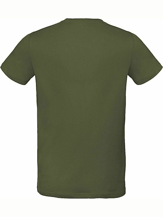 B&C Inspire Plus Men's Short Sleeve Promotional T-Shirt Urban Khaki