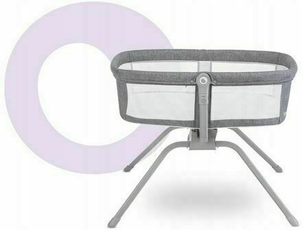 Lionelo Λίκνο Malin Gray Concrete με Στρώμα