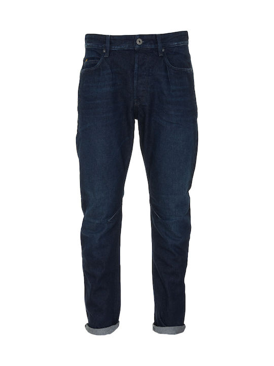 A Staq Ανδρικό Παντελόνι Τζιν με Slim Straight Εφαρμογή Μπλε
