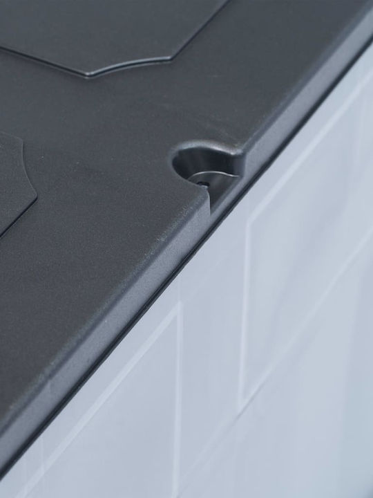 vidaXL Outdoor Storage Box 320lt Gray L119xW46xH60cm