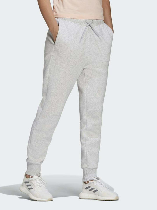 High Waist Sweatpants Jogger Fleece Gray