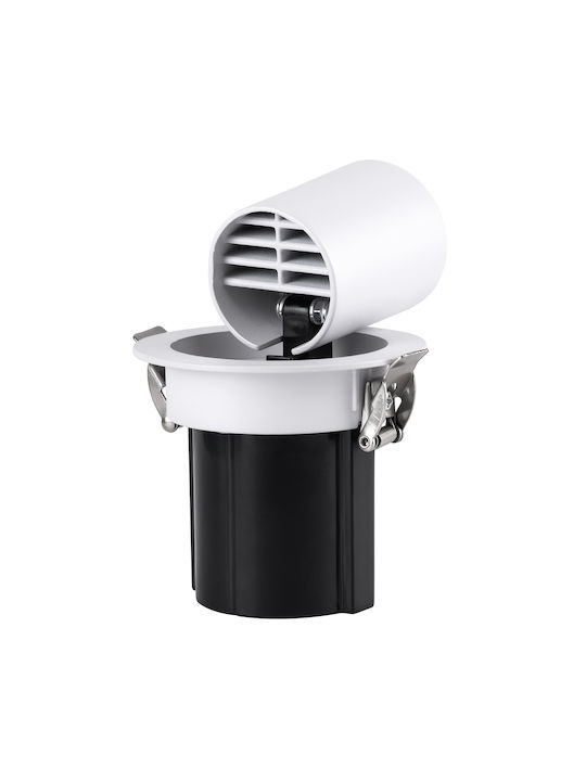 GloboStar Virgo-S Einzel LED Natürliches Weiß Spot in Weiß Farbe