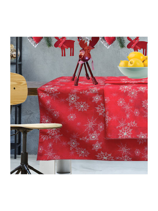 Das Home Christmas Χριστουγεννιάτικο Τραπεζομάντηλο Υφασμάτινο Ράνερ Τάρανδοι 150x50εκ.