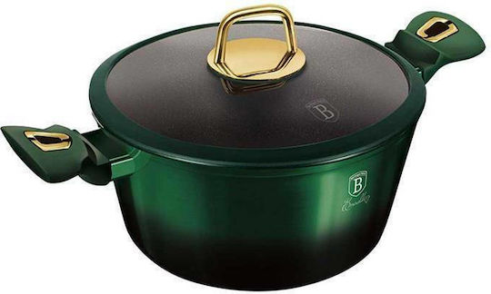 Berlinger Haus Emerald Collection Комплект Съдове за Готвене от Алуминий Emerald Collection с Вътрешно Покритие от Камък 6 Съдове