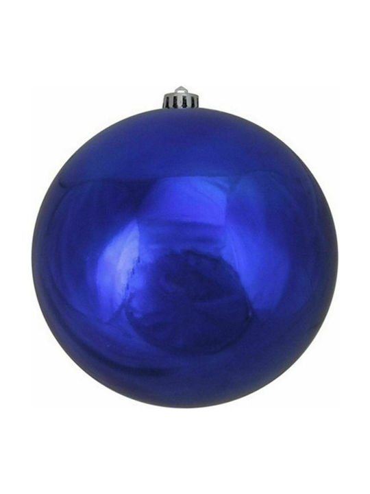 Iliadis Weihnachtshänger Kugel Ornament Glas Blau 8cm Set 6Stück