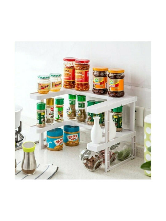 Verk Group Spicy Shelf Органайзери за подправки Пластмасови Бели