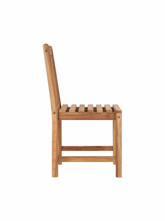 Scaun de exterior Lemn Natural - Verde strălucitor cu pernă 2buc 50x53x90cm