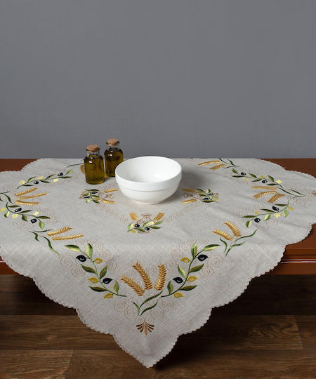 Silk Fashion Platzdeckchen Stoff Beige 45x30cm 12Stück