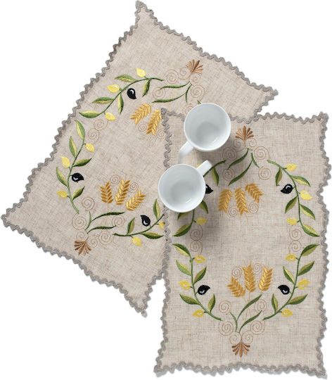 Silk Fashion Σουπλά Υφασμάτινο Μπεζ 45x30cm 12τμχ Silk Fashion Σουπλά Υφασμάτινο Μπεζ 45x30cm 12τμχ
