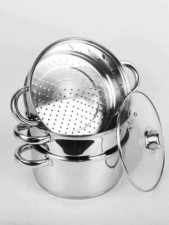 Maestro Steaming Pot Deep Stainless Steel Pot 4lt / 22cm