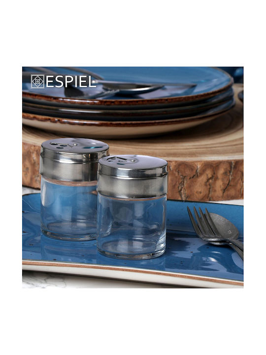 Espiel Basic 6,8x5,4cm Σετ Αλατοπίπερο Γυάλινο 2τμχ