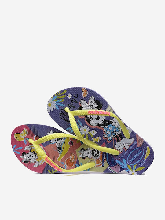 Kids' Flip Flops Minnie Purple Slim Disney Cool