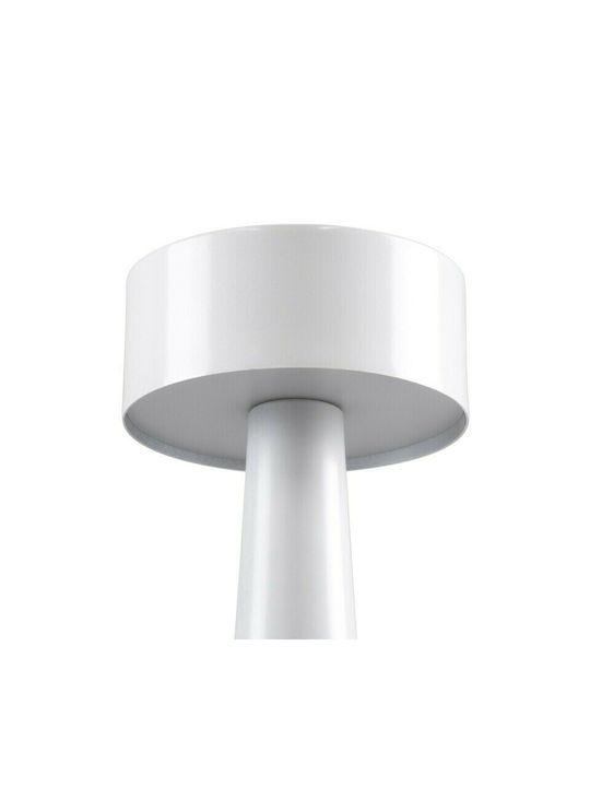 GloboStar Bella Plastic Table Lamp LED with White Shade and Base