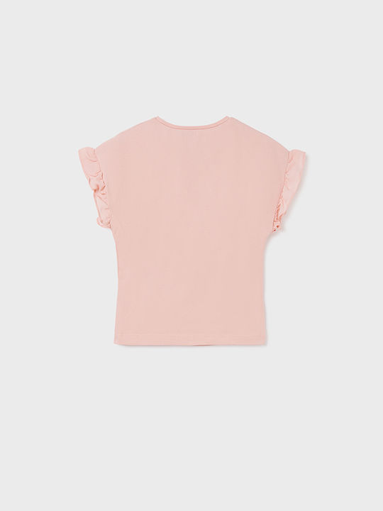 Mayoral Kids Blouse Short Sleeve Pink