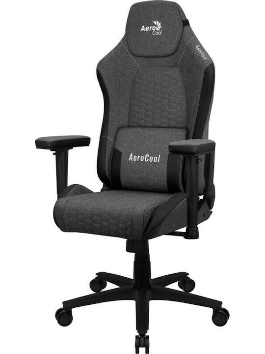 Aerocool Crown AeroWeave Геймърски стол с регулируеми подлакътници Ash Black