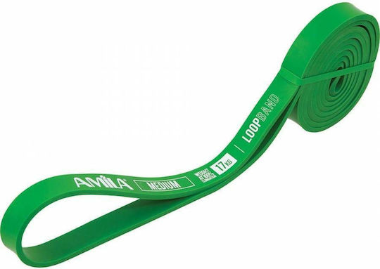 AMILA Λάστιχο Γυμναστικής Loop Μέτριο Πράσινο 1.04m