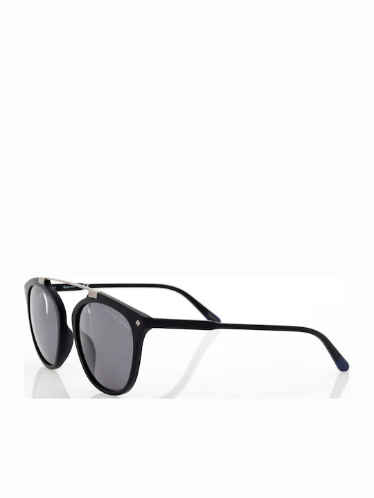 Gant Men's Sunglasses with Black Metal Frame and Black Polarized Lens GA7086 02D