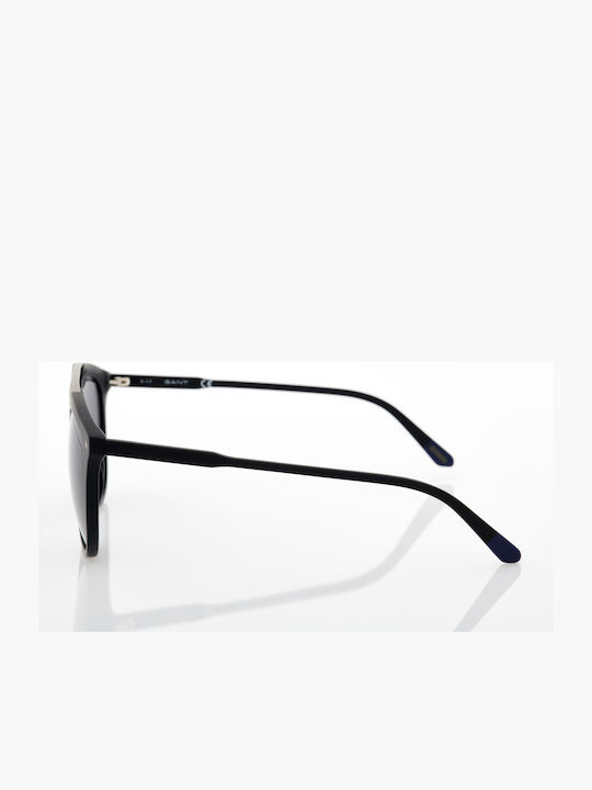 Gant Men's Sunglasses with Black Metal Frame and Black Polarized Lens GA7086 02D