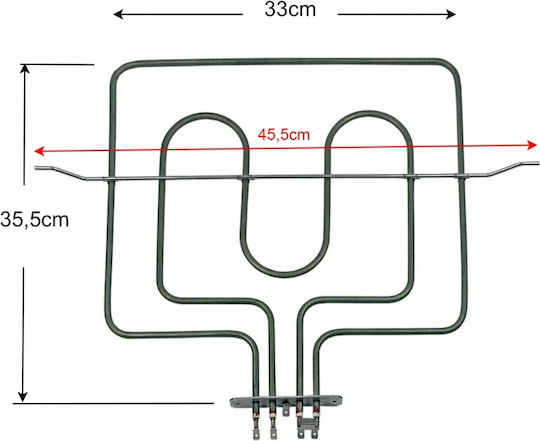 262900030 Upper Replacement Heating Element Oven Compatible with Beko / Eskimo