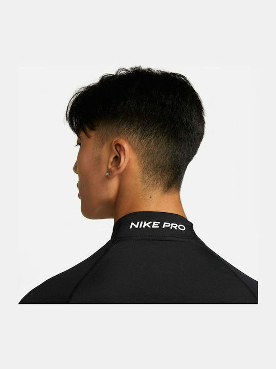 Pro Dri-Fit Αθλητική Μπλούζα Μακρυμάνικη Μαύρη