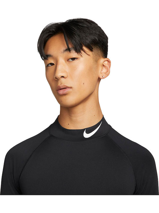 Pro Dri-Fit Αθλητική Μπλούζα Μακρυμάνικη Μαύρη
