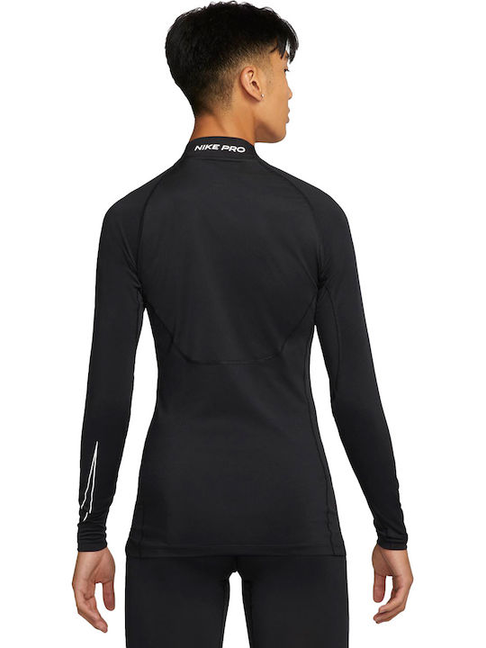 Pro Dri-Fit Αθλητική Μπλούζα Μακρυμάνικη Μαύρη