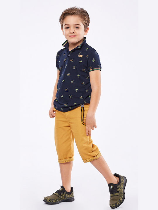 Hashtag Kids Set with Shorts Summer 2pcs Navy Blue