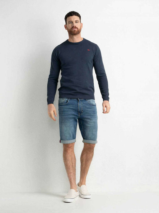 Petrol Industries Herrenshorts Jeans Blau