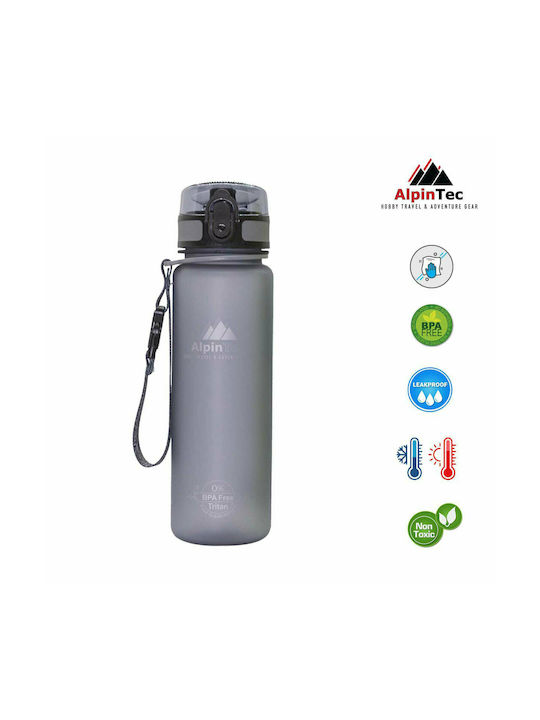 AlpinPro Παγούρι Πλαστικό 500ml Γκρι