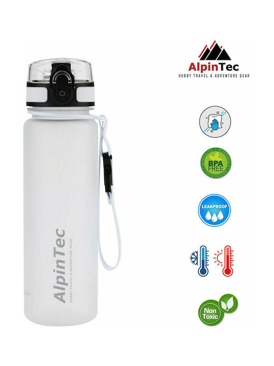 AlpinPro S-500 Plastic Water Bottle 500ml White