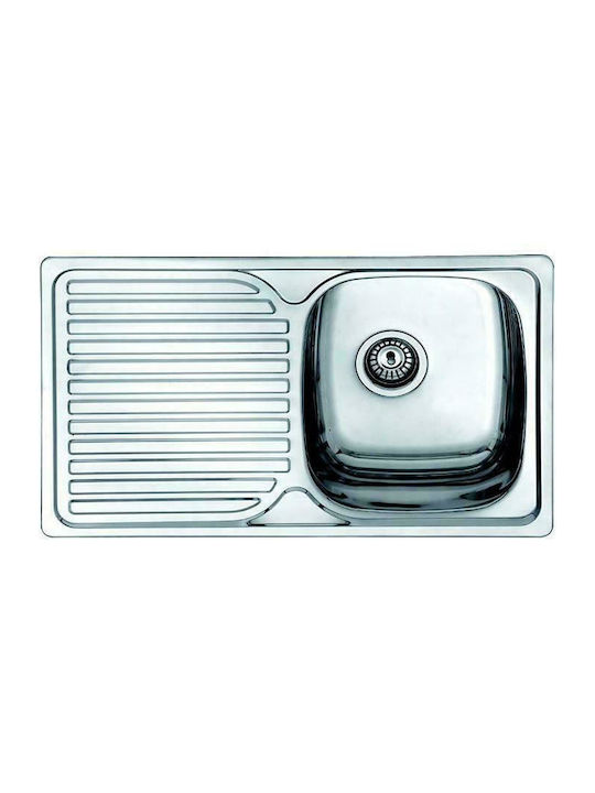 Karag E 51 BL-834 Drop-In Sink Inox Satin W80xD48cm Silver