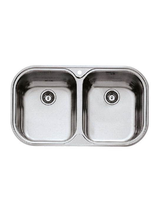 Teka Stylo 2C 11107038 N.542.MS Drop-In Sink Inox Matte W83xD48.5cm Silver