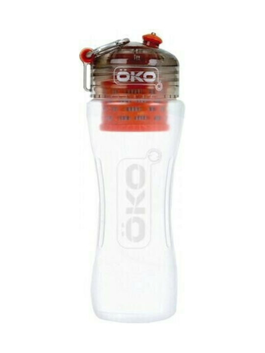 Oko Original Level 2 Πλαστικό Παγούρι με Φίλτρο 650ml Διάφανο