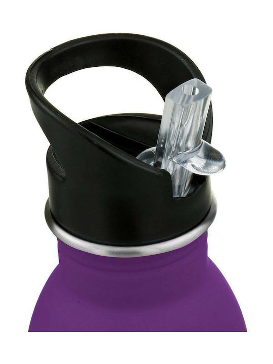Ecolife Stainless Steel Water Bottle 500ml Purple