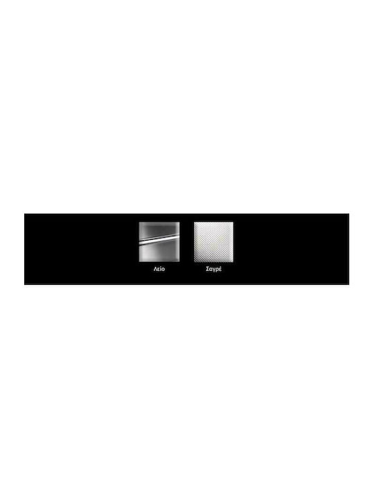Apell Linear 8580 Drop-In Chiuvetă Inox Texturat L79xW50cm Argintiu