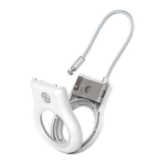 Belkin Wire Cable Θήκη Μπρελόκ Σιλικόνης για AirTag σε Λευκό χρώμα