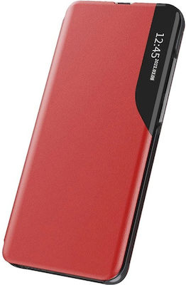 Hurtel Eco Leather View Book Δερματίνης Κόκκινο (Galaxy A22 5G)