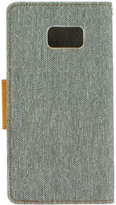 Forcell Canvas Portofel Tesatura Magnetic Gri (Huawei P9 Lite Mini / Y6 Pro (2017))