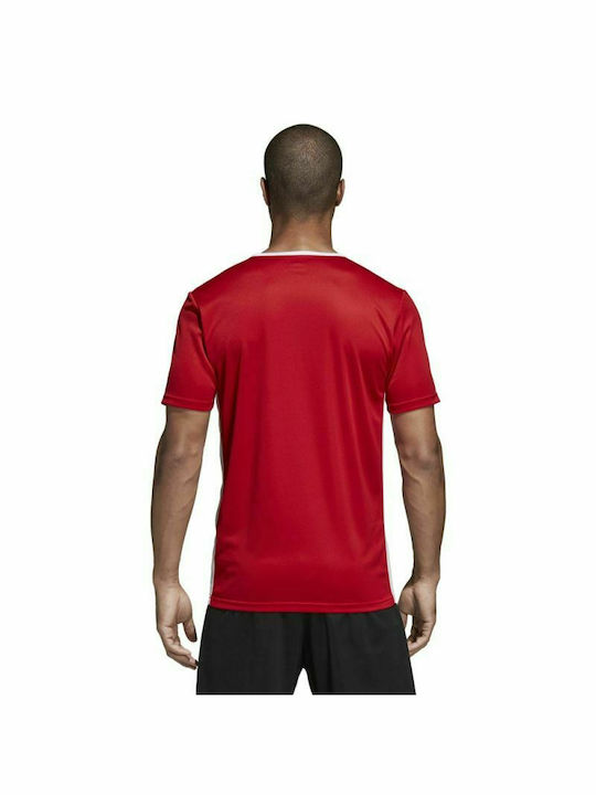 Adidas Entrada 18 Jersey Αθλητικό Ανδρικό T-shirt Κόκκινο με Λογότυπο