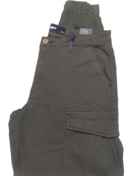 Trousers Cargo Elastic Khaki