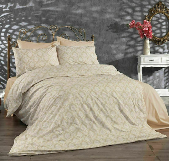 Dimcol Οφηλία Μαξιλαροθήκη με Φάσα 275 Beige 50x70εκ.