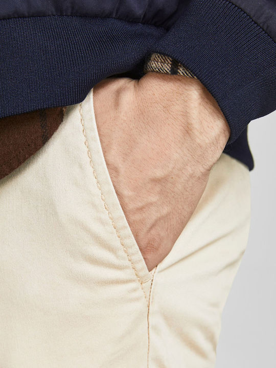 Marco Hose Chino Elastisch in Schlanker Passform Beige