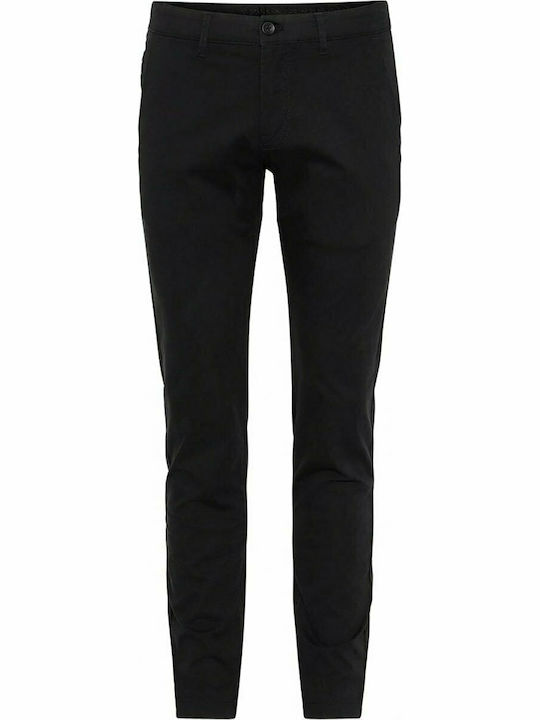Pirro 16-200072 Παντελόνι Chino Ελαστικό σε Skinny Εφαρμογή Μαύρο.