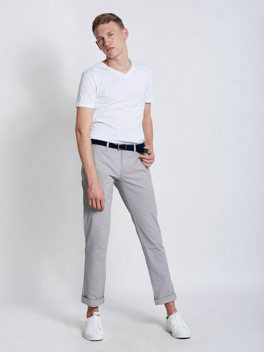 Miami Men's Chino Trousers Slim Fit Gray