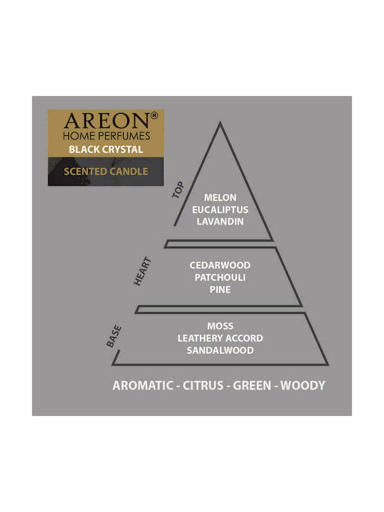 Areon Aromatic Candle in Jar with Black Crystal Perfume 120gr