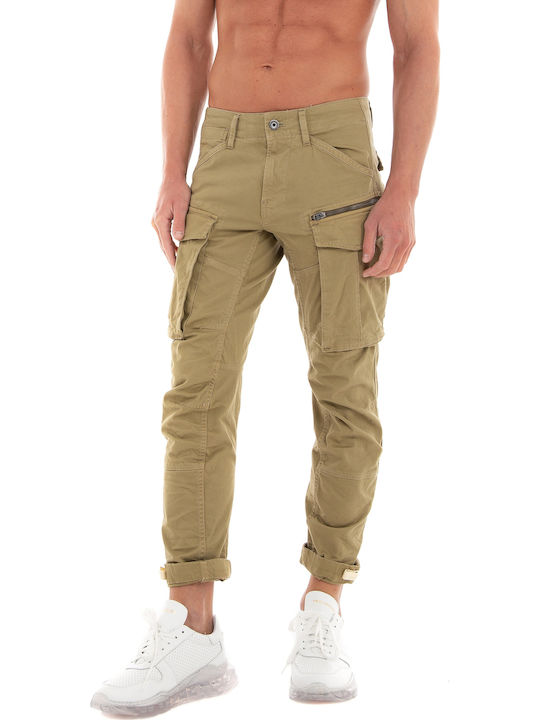 Rovic Zip 3d Παντελόνι Cargo Ελαστικό σε Κανονική Εφαρμογή Χακί