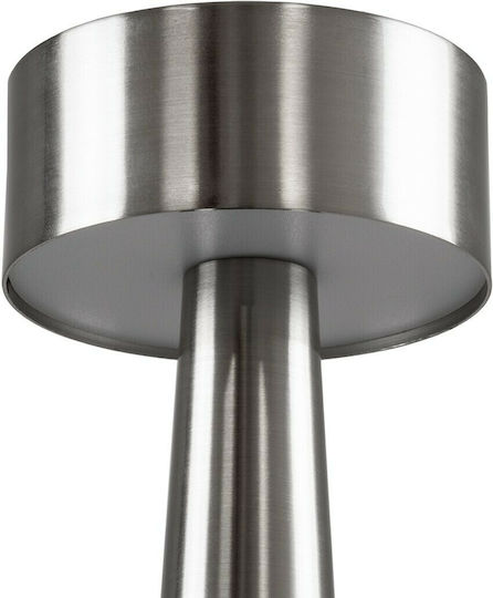 GloboStar Bella Metal Table Lamp LED with Silver Shade and Base