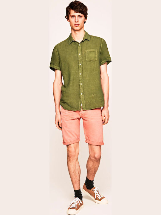 Pepe Jeans Stanley Ανδρική Βερμούδα Τζιν Coral